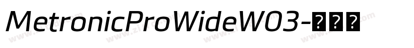 MetronicProWideW03字体转换