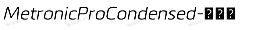 MetronicProCondensed字体转换