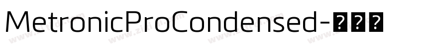 MetronicProCondensed字体转换
