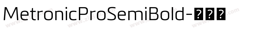 MetronicProSemiBold字体转换