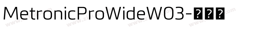 MetronicProWideW03字体转换