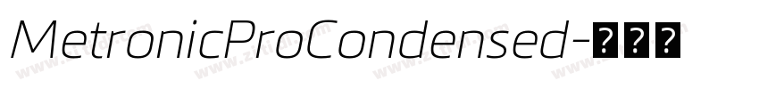 MetronicProCondensed字体转换