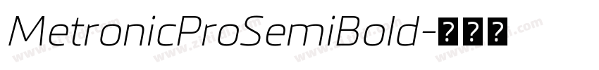 MetronicProSemiBold字体转换