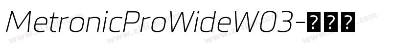 MetronicProWideW03字体转换