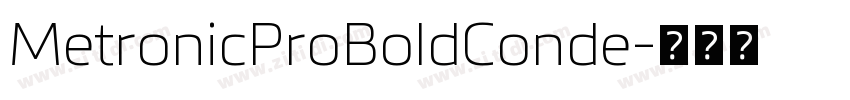 MetronicProBoldConde字体转换