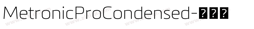 MetronicProCondensed字体转换