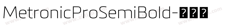 MetronicProSemiBold字体转换