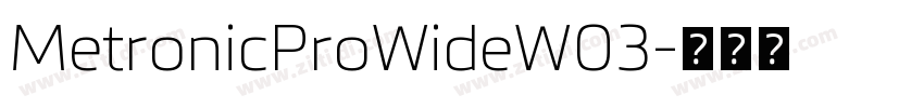 MetronicProWideW03字体转换