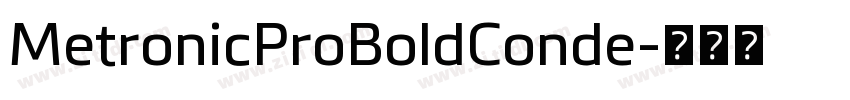MetronicProBoldConde字体转换
