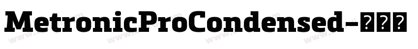 MetronicProCondensed字体转换