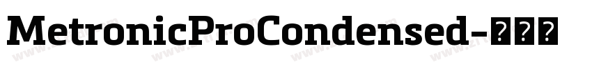 MetronicProCondensed字体转换