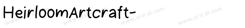 HeirloomArtcraft字体转换