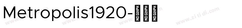 Metropolis1920字体转换