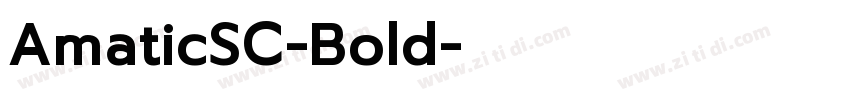 AmaticSC-Bold字体转换