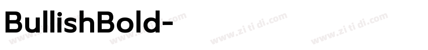 BullishBold字体转换