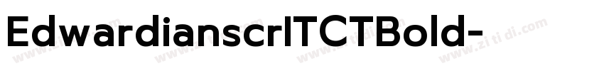 EdwardianscrITCTBold字体转换
