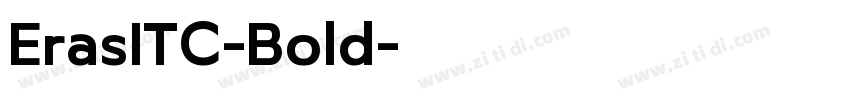 ErasITC-Bold字体转换