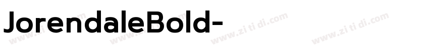 JorendaleBold字体转换
