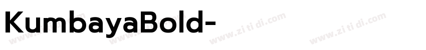 KumbayaBold字体转换