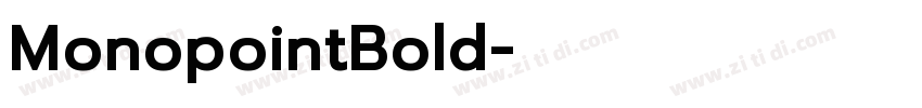 MonopointBold字体转换