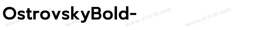 OstrovskyBold字体转换
