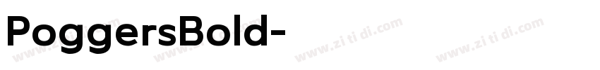 PoggersBold字体转换