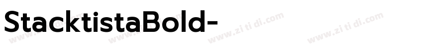 StacktistaBold字体转换