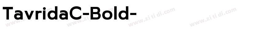 TavridaC-Bold字体转换