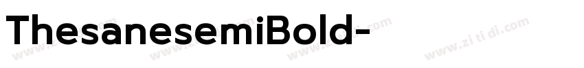 ThesanesemiBold字体转换