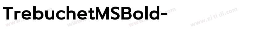 TrebuchetMSBold字体转换