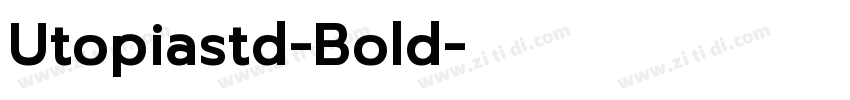 Utopiastd-Bold字体转换
