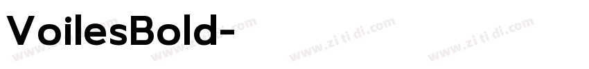 VoilesBold字体转换