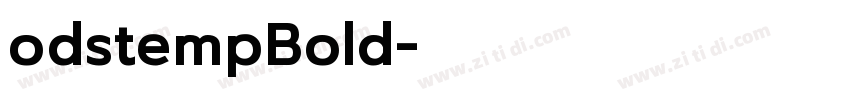 odstempBold字体转换