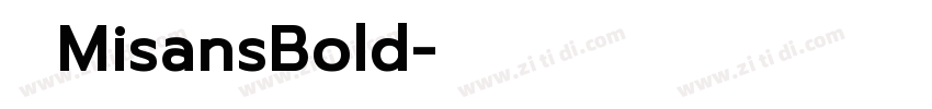 小米MisansBold字体转换