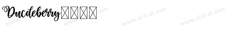 Ducdeberry字体转换