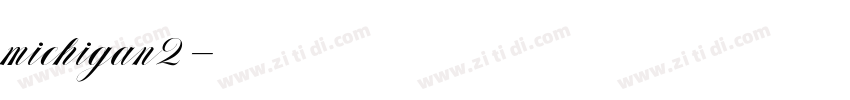 michigan2字体转换