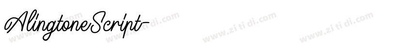 AlingtoneScript字体转换