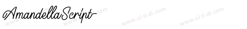 AmandellaScript字体转换
