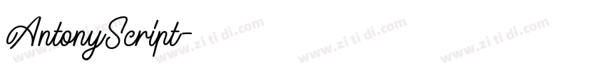 AntonyScript字体转换