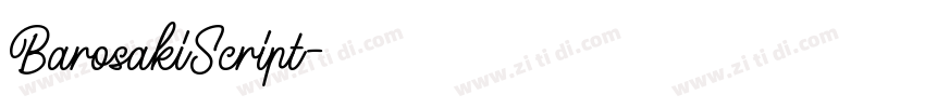 BarosakiScript字体转换