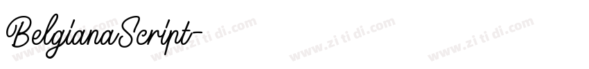 BelgianaScript字体转换