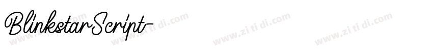 BlinkstarScript字体转换