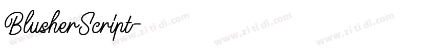 BlusherScript字体转换