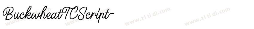 BuckwheatTCScript字体转换