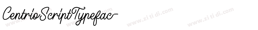 CentrioScriptTypefac字体转换