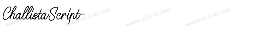 ChallistaScript字体转换
