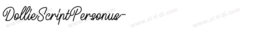 DollieScriptPersonus字体转换 DollieScriptPersonus字体转换