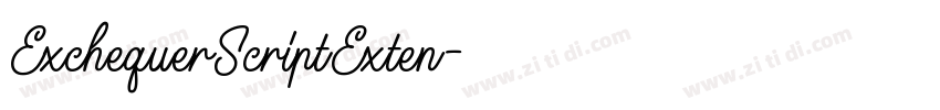 ExchequerScriptExten字体转换