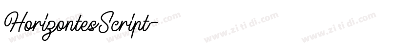 HorizontesScript字体转换