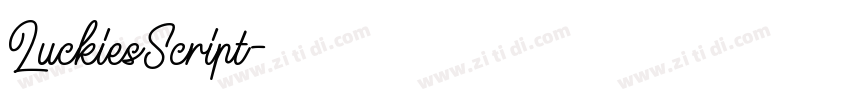 LuckiesScript字体转换 LuckiesScript字体转换